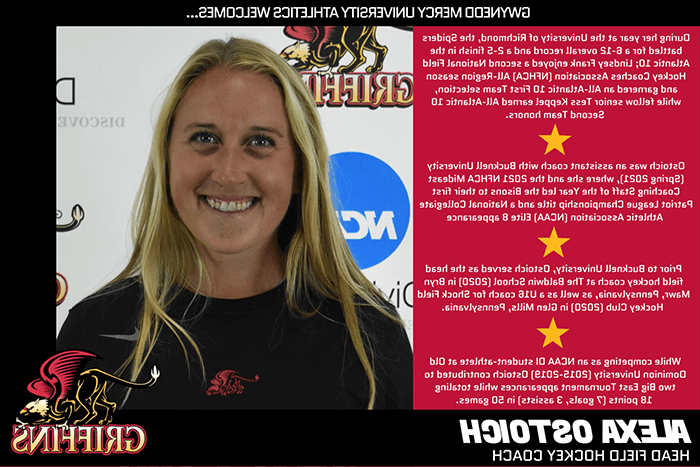 Gwynedd Mercy University Welcomes Ostoich as Head Field Hockey Coach